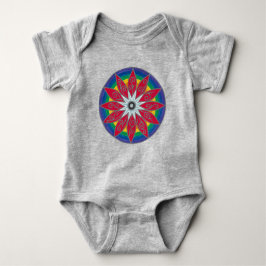 Body Para Bebê Geometric flower piñata mandala 