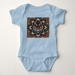 Body Para Bebê Geométrica Animal Baby Bodface Jersey