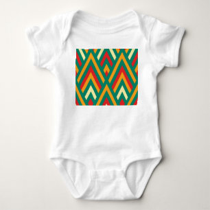 Body Para Bebê Geométrico Decorativo: Abstrato Vintage sem costur