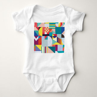 Body Para Bebê Geométrico Decorativo: Padrão de Abstrato de Vinta