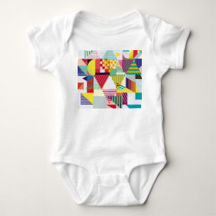 Body Para Bebê Geométrico decorativo, padrão sem costura abstrato