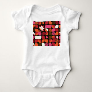 Body Para Bebê Geométrico Folhas Flores Sem Costura