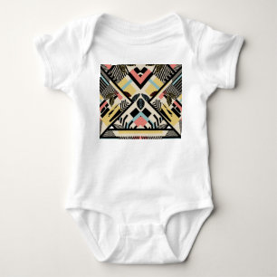 Body Para Bebê Geométrico minimalista: Design de padrão