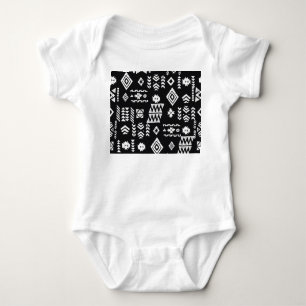Body Para Bebê Geométrico tribal: fundo sem costura na moda.