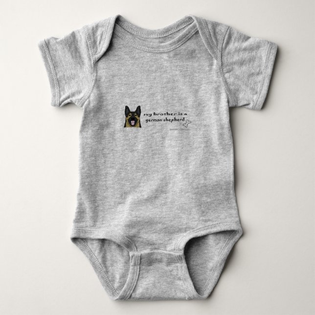 Body Para Bebê german shepherd (Frente)