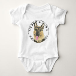 Body Para Bebê German shepherd Personalizado