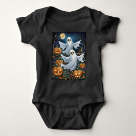 Body Para Bebê Ghost Pumpkins Cute Halloween