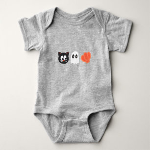 Body Para Bebê Ghost Seashell Trio de Ghost do Halloween de Gand