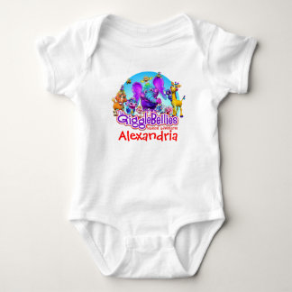 Body Para Bebê "GiggleBellies" + nome do seu filho