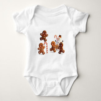 Body Para Bebê Gingerbread Snowman Baby Bodysuit