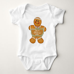 Body Para Bebê Gingerpão Primeiro Natal