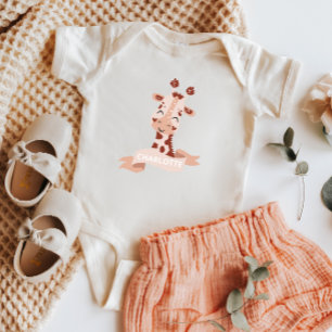 Body Para Bebê Girafa Animal Selvagem de Um Partido