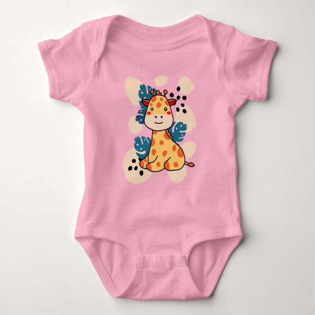 Body Para Bebê Girafa Bebê (Frente)