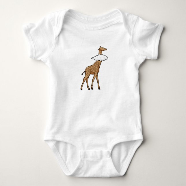 Body Para Bebê Girafa com Nuvem (Frente)