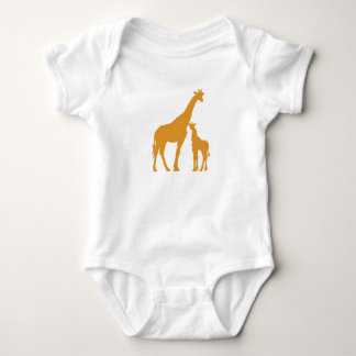 Body Para Bebê Girafa do Mama e do bebê roupa de um bebê da parte