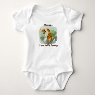 Body Para Bebê girafa fofa