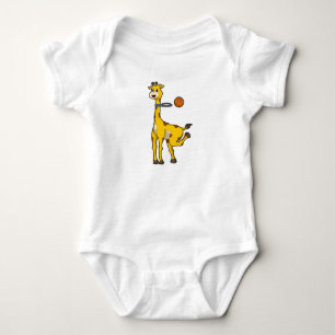 Body Para Bebê Girafa no basquetebol
