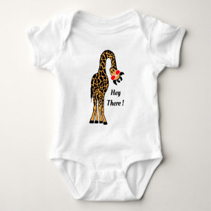 Body Para Bebê Giraffe Baby Bodycase - Hipster Animal Romper Gift