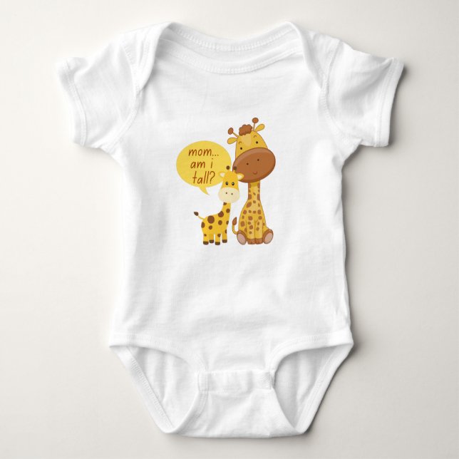 Body Para Bebê Giraffe Mothers Love (Frente)