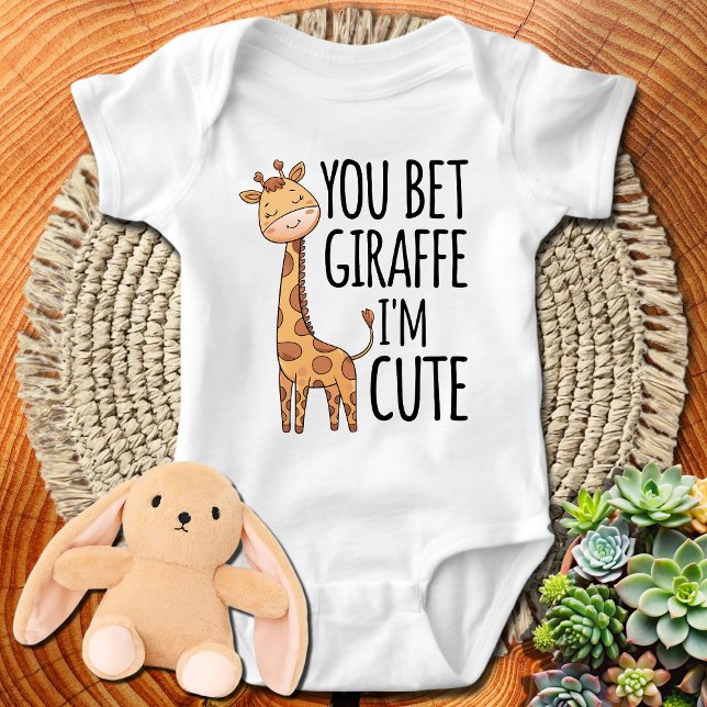 Body Para Bebê Giraffe Zoo Animal Selvagem Você aposta Girafa Eu  (Criador carregado)