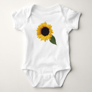 Body Para Bebê girassol amarelo