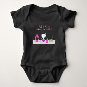 Body Para Bebê Girly Future Scientist