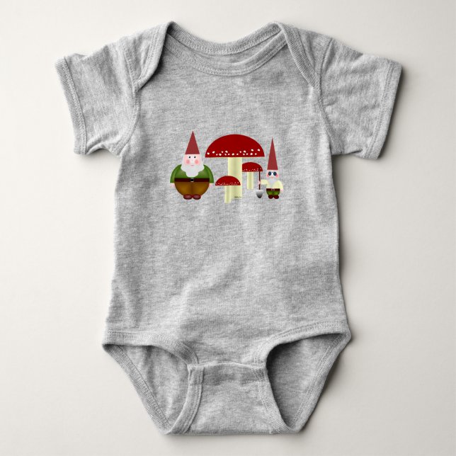 Body Para Bebê Gnomos Baby Bodydress (Frente)