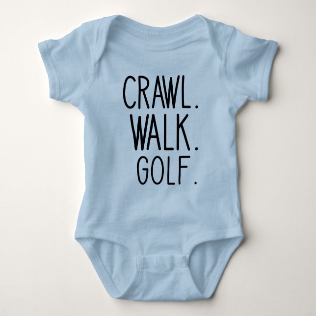 Body Para Bebê Golfe de Crawl Walk - Bebê de Golfe Bonito (Frente)
