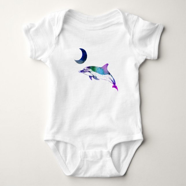 Body Para Bebê golfinho-da-lua (Frente)
