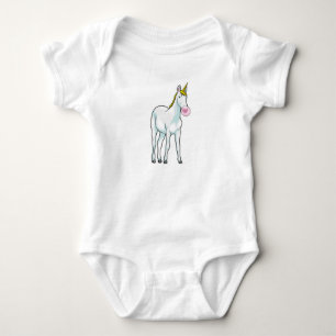 Body Para Bebê Goma-bolha do Unicorn