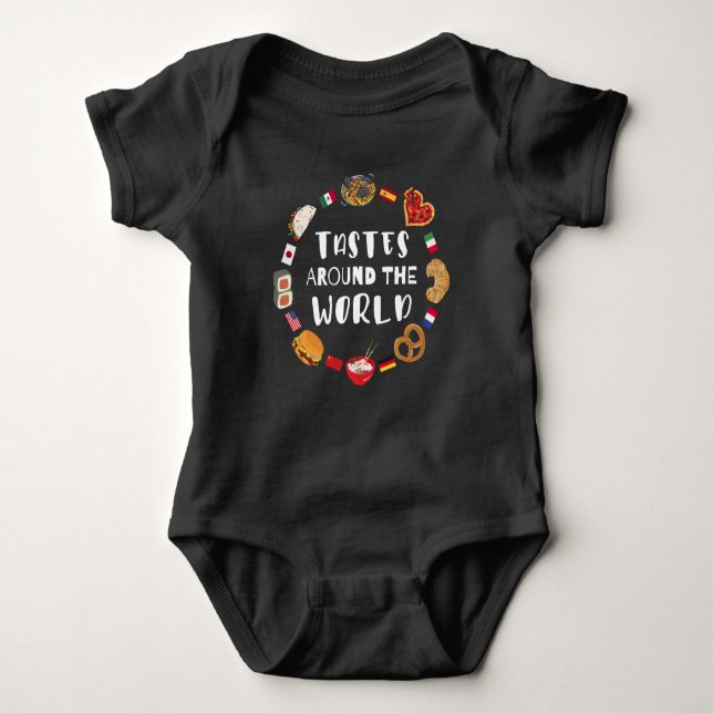Body Para Bebê Gosto pelo mundo (Frente)