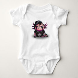 Body Para Bebê Gótico Axolotl One-sie, Bebê Bodyfato