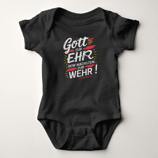 Body Para Bebê Gott zur Ehr dem Nächsten zur Wehr - Feuerwehr (Frente)