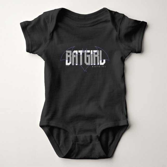 Body Para Bebê Gráfico de nomes Hi-Tech da Batgirl (Frente)