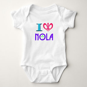 BODY PARA BEBÊ GRÁFICO DE NOVA ORLEÃES LOUISIANA