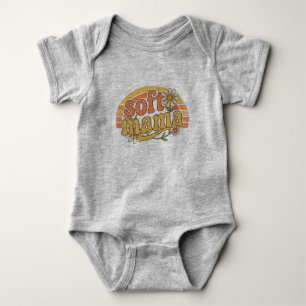 Body Para Bebê Gráfico do pôr do sol da flor da Boho Daisy