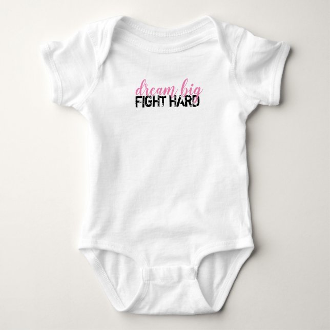 Body Para Bebê grande duro de luta (Frente)