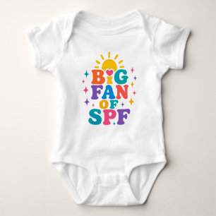 Body Para Bebê Grande fã de proteção solar SPF verão