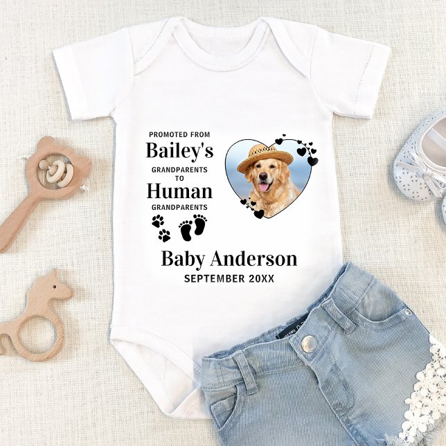 Body Para Bebê Grandparents Promoted Custom Pet Dog Photo New  (Criador carregado)
