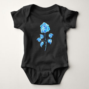 Body Para Bebê Gravação de Rosa Azul