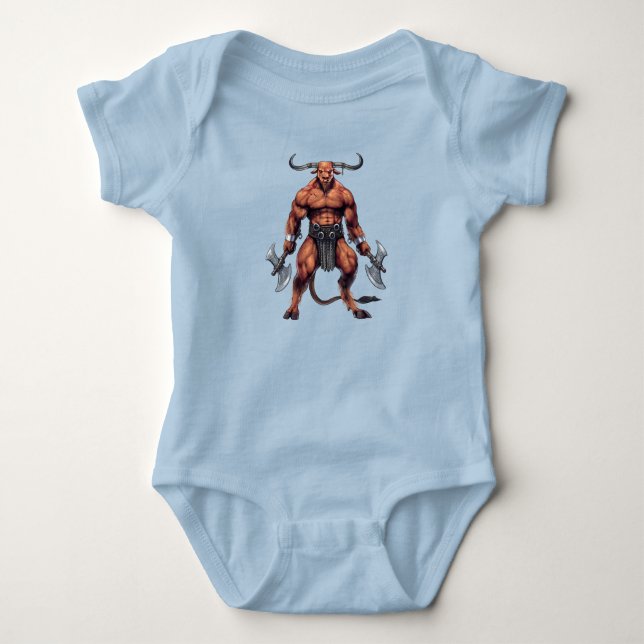 Body Para Bebê Greek Mythology Minotaur (Frente)