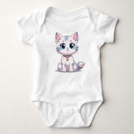 Body Para Bebê Grey Cat