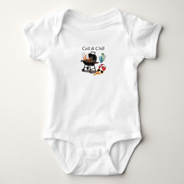 Body Para Bebê Grill & Chill (Frente)