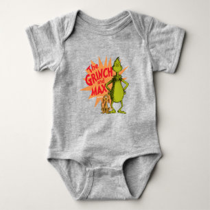 Body Para Bebê Grinch   Grinch & Max Starburst