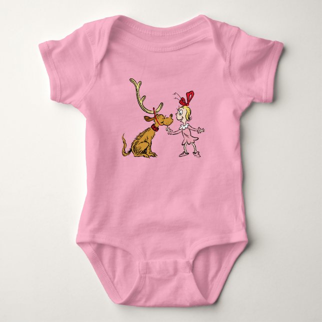 Body Para Bebê Grinch | Max & Cindy Lou Quem (Frente)