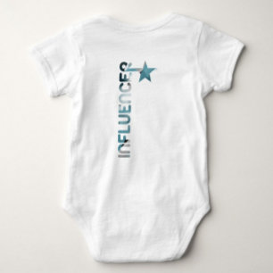 Body Para Bebê GRIPE Tendência Abstrato Blue Ocean