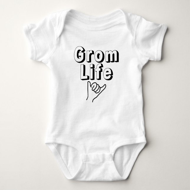 Body Para Bebê Grom Life Shaka Baby Bodycase (Frente)