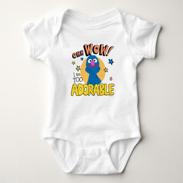 Body Para Bebê Grover | Eu Sou Demais Adorável (Frente)