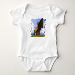 Body Para Bebê Grulla Paint Foal com Atitude Onsie