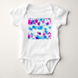 Body Para Bebê Grunge Mantém Textura De Aquarela